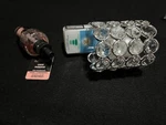 Bath & Body Works Wallflower Gem Plugin Diffuser Nightlight + New Coco Paradise. Fixed Price $33.99.