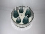 Enchanted Cedar Wood Forest Green Christmas (5 Trees, 6 Wicks) Candle New. Fixed Price $12.99.
