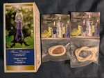 Winelight Flame Protector Clear Glass Chimney Bottle Candle + Extra Wicks. Fixed Price $20.00.