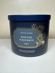 Bath & Body Works White Barn Bowties Bourbon Large 3 Wick Scented Candle. Fixed Price $28.00.