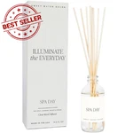 Sweet Water Decor Spa Reed Diffuser Set - Sea Salt, Wood, And 3.5 Oz, Clear. Fixed Price $49.73.