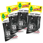Little Trees Vent Wrap Air Freshener 4-PACKS Car Freshner Black Ice. Fixed Price $21.53.