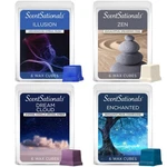 Scentsationals Wax Melts Moodscapes Tranquility 4-PACK Long Lasting Cubes. Fixed Price $32.18.
