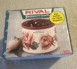 Rival 3206 Floral Potpourri Crock Electric Simmering Open Box Vintage. Fixed Price $25.00.