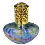 La-tee-da Effusion Catalytic Fragrance Lamp Iridescent Blue Green Art Glass Base. Fixed Price $42.50.