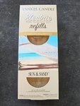 Yankee Candle Sun Sand Housewarmer Scent Plug Oil Refills Twin Pack. Fixed Price $15.00.