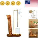 Elegant 2 1 Incense Holder With Glass Ash Catcher For Meditation & Spa. Fixed Price $22.99.