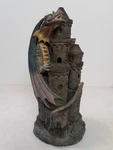 Hosley Elegant Expressions Smoking Castle With Dragon Incense Burner 12" Tall. Fixed Price $15.99.