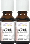Aura Cacia Patchouli Essential Oil 15ML, 2 Pack, Balancing, Pure Scent. Fixed Price $28.00.
