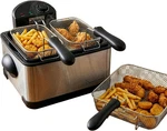 Deep Fryer 4-LITER Electric Oil 1 Large Basket And 2 Small For Dual Us. Fixed Price $93.99.