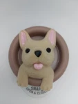 Bath Body Works French Bull Dog Scentportable Holder Visor Clip Freshner. Fixed Price $20.95.