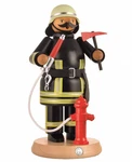 German Incense Smoker Firefighter, Height 24 Cm / 9 Inch, Original Erzgebirge.... Fixed Price $248.12.
