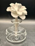 Zodax Mini Grand Casablanca Porcelain Diffuser White Hibiscus Flower. Fixed Price $55.00.