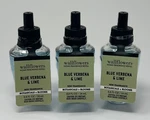 3 Bath & Body Works Blue Verbena Lime Wallflower Fragrance Refill Bulb Plug In. Fixed Price $21.99.