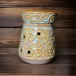 Scentsy Lisbon Swirl Full Size Wax Warmer MOD#P014 Blue & Brown Copper - Retired. Fixed Price $16.00.