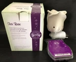Scentsy White Tea Rose Mini Warmer Night Light Wall Plug W/box + Boho Bar Guc. Fixed Price $16.25.