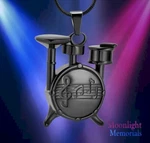 New Drums Musical Cremation Urn Keepsake Ashes Memorial Necklace. Fixed Price $15.95.