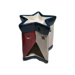 Boston International Wax Melt Warmer Ceramic Tealight Tart Burner, 5" Tall, Patr. Fixed Price $29.00.