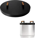 Firepit Snuffer Lid - For Solo Stove Bonfire 2.0 & 1.0 With Wooden Handles. Fixed Price $39.99.