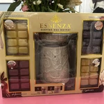Essenza Ceramic Scented Wax Warmer With 4 Fragrance Cube Sets. Fixed Price $20.00.
