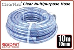 Clear Multipurpose Reinforced Braided Pressure Fuel Air Hose 10MM Food Grade. Fixed Price $36.99.