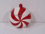 Target Bullseye Christmas Ceramic Container Red Peppermint 2024 Candy Dish. Fixed Price $19.99.
