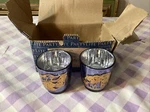 Partylite Whirling Leaves Tealight Holder Pair Silver Sparkle - Nib. Fixed Price $18.00.