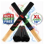 30 Jumbo Incense Sticks Inch Long Bulk Wholesale 19" Hand Dipped Variety Lot. Fixed Price $14.95.