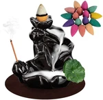 Waterfall Incense Holder Backflow Burner Ceramic Censer With 20 Free Cones. Fixed Price $15.53.