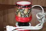 Intertek Ceramic Electric Fragrance Wax Melt Scent Warmer With Light Sensor Euc. Fixed Price $24.37.