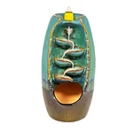 Fantasy Gifts Blue Ceramic Backflow Incense Burner 3.5 X 7 Inches. Fixed Price $29.98.