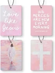 Pink Jesus Christian Car Air Freshener 4 Pcs, His Mercies Color:. Fixed Price $18.99.