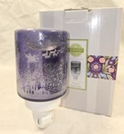 Scentsy To All Good Night Mini Warmer Santa Sky Reindeer Purple Glass. Fixed Price $19.99.