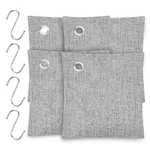 4 Packs Activated Charcoal Odor Absorber Nature Fresh Bamboo Air Purifying Bag. Fixed Price $11.90.
