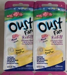 Lot Of 2 Discontinued Oust Fan Scented Oil Refills Floral .41 Oz New. Fixed Price $14.99.