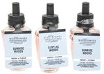 Bath & Body Works Sunrise Woods Wallflower Plug In Bulb Refill 3PC Fresh Clean. Fixed Price $22.03.