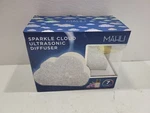 Mahli Sparkle Cloud Ultrasonic Diffuser With Essential Oil And Led Lights, Boxed. Fixed Price $36.39.