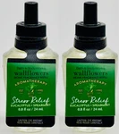 2 Bath Body Works Stress Relief Eucalyptus Wallflowers Scented Oil Bulb Refills. Fixed Price $12.87.