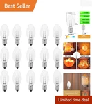 Scentsy Dimmable Light Bulbs - 15 Pack C7 Wax Warmer With Safety Features. Fixed Price $15.98.