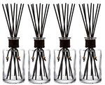 Whole Housewares Diffuser With Sticks Set Of 4 7.5 Oz Empty Refillable Gl.... Fixed Price $34.80.