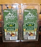 Glade Wax Melts Sage & Thyme Market 12 Total Tarts Packs. Fixed Price $19.77.