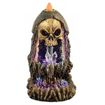Fantasy Gifts Geode Skull Back Flow Incense Burner W/led - 6.5". Fixed Price $33.98.
