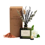 Craft & Kin Reed Diffuser With Dried Flowers 5 Santal Woods Oz, Green. Fixed Price $43.86.