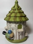 Vintage Greenleaf Aroma Decor Fragrance Diffuser Bird House White & 8.5. Fixed Price $24.99.