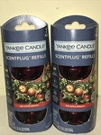 Lot Of 2-YANKEE Candle Red Apple Wreath Scent Plug Electric Refills 1401B. Fixed Price $27.99.