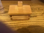 Cabin Incense Burner 4"X3.5" W/ 5BALSAM Fir Logs Paines Usa Small Rustic. Fixed Price $12.00.