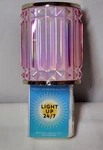 Bath & Body Works Wallflower Fragrance Plug Nightlight Pink Gemstone Gold Trim. Fixed Price $14.99.