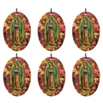 Lady Of Guadalupe Car Air Freshener Rose Passion Fragrance 6-PACK Bulk Set. Fixed Price $27.99.