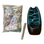 Spacekeeper Backflow Incense Burner Ceramic Waterfall Holder For Relaxation. Fixed Price $15.99.