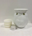 Rare Thymes Frasier Fir White Ceramic Pine Needle Wax Warmer (3) 1 Oz. Melts New. Fixed Price $69.91.